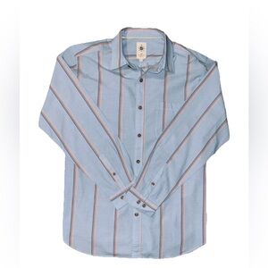 The Territory Ahead Shirt Mens Long Sleeve Button Down Vertical Design Size L